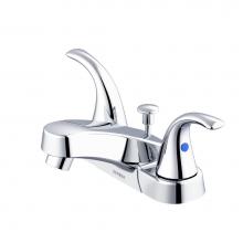 Gerber Plumbing G0043156W - Maxwell SE 2H Centerset Lavatory Faucet w/ Metal Lever Handles & 50/50 Pop-Up Drain 1.2gpm Chr