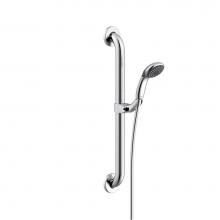 Gerber Plumbing G0044775 - ADA Compliant Grab Bar w/ 2 Function Handshower 1.75gpm Chrome
