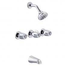 Gerber Plumbing G004713083 - Gerber Classics Three Handle 11 Inch Centers Tub & Shower Fitting 1.75gpm Chrome