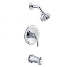 Gerber Plumbing G00G9317TC - Maxwell 1H Tub & Shower Trim Kit & Treysta Cartridge w/Diverter on Spout 1.75gpm Chrome