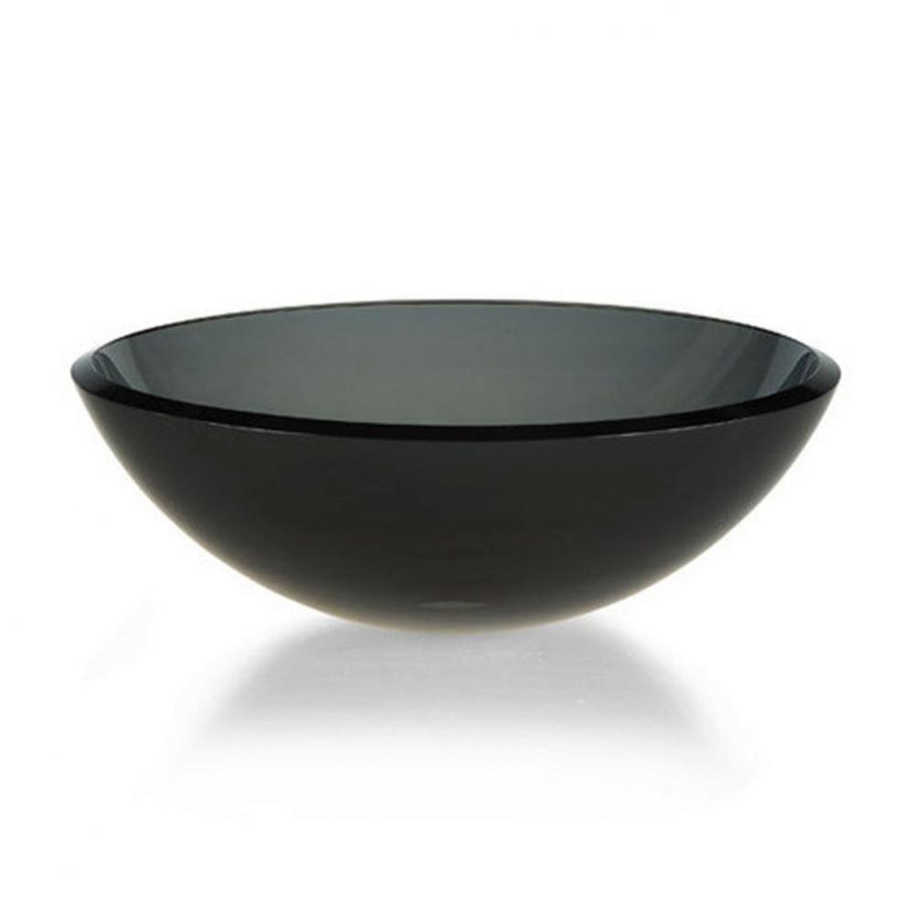 Glass Vessel - Charcoal Transparent