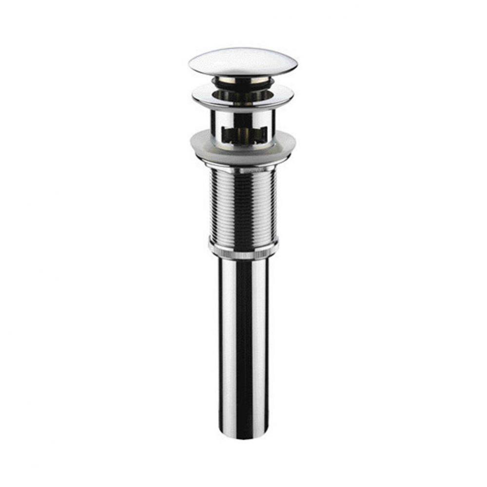 Pop-up Umbrella Drain, with overflow - Chrome