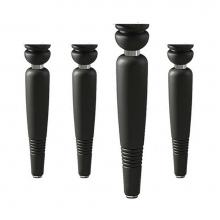 Ryvyr L-ARAS-38MBK - 38 cm (14.96'') Black Legs For Aras Vanity - Set of 4