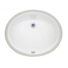 Ryvyr CUM177OV - Undermount Sink - 18'' Oval Vitreous China - White