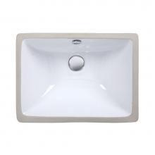 Ryvyr CUM183RWT - Undermount Sink - 18.3'' Rectangular Vitreous China Sink