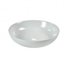 Ryvyr CVE187RDMW - Round, Ceramic Vessel Sink