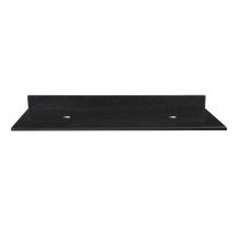 Ryvyr GRVT610BK - Stone Top - 61-inch for Double Vessel Sinks - Black Granite