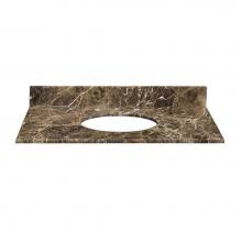Ryvyr MAUT310DE - Stone Top - 31'' For Oval Undermount Sink - Dark Emperador Marble