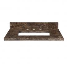 Ryvyr MAUT31RDE - Stone Top - 31'' For Rectangular Undermount Sink - Dark Emperador Marble