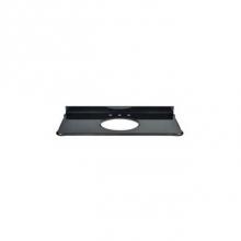 Ryvyr S-MALAGO-48BK - Custom-Cut Malago Undermount Vanity Top in Black Granite. Includes Backsplash