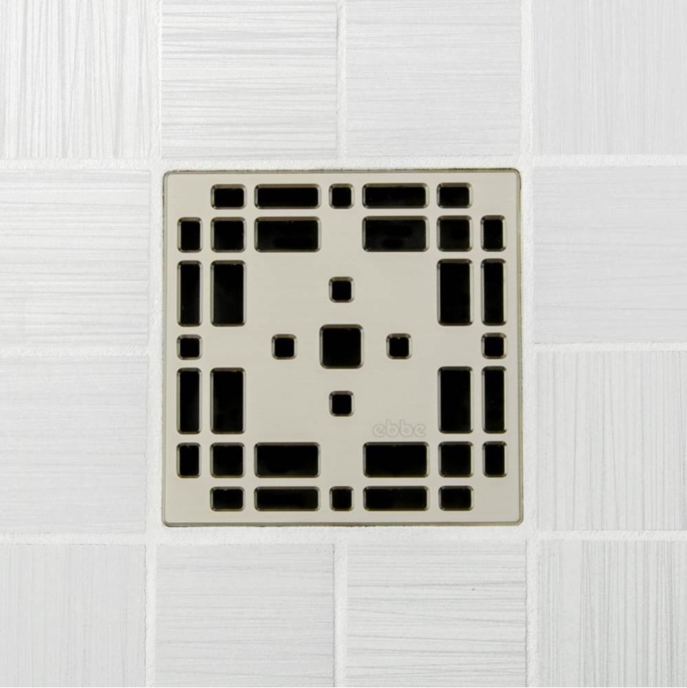 PRAIRIE - Satin Nickel - Unique Drain Cover