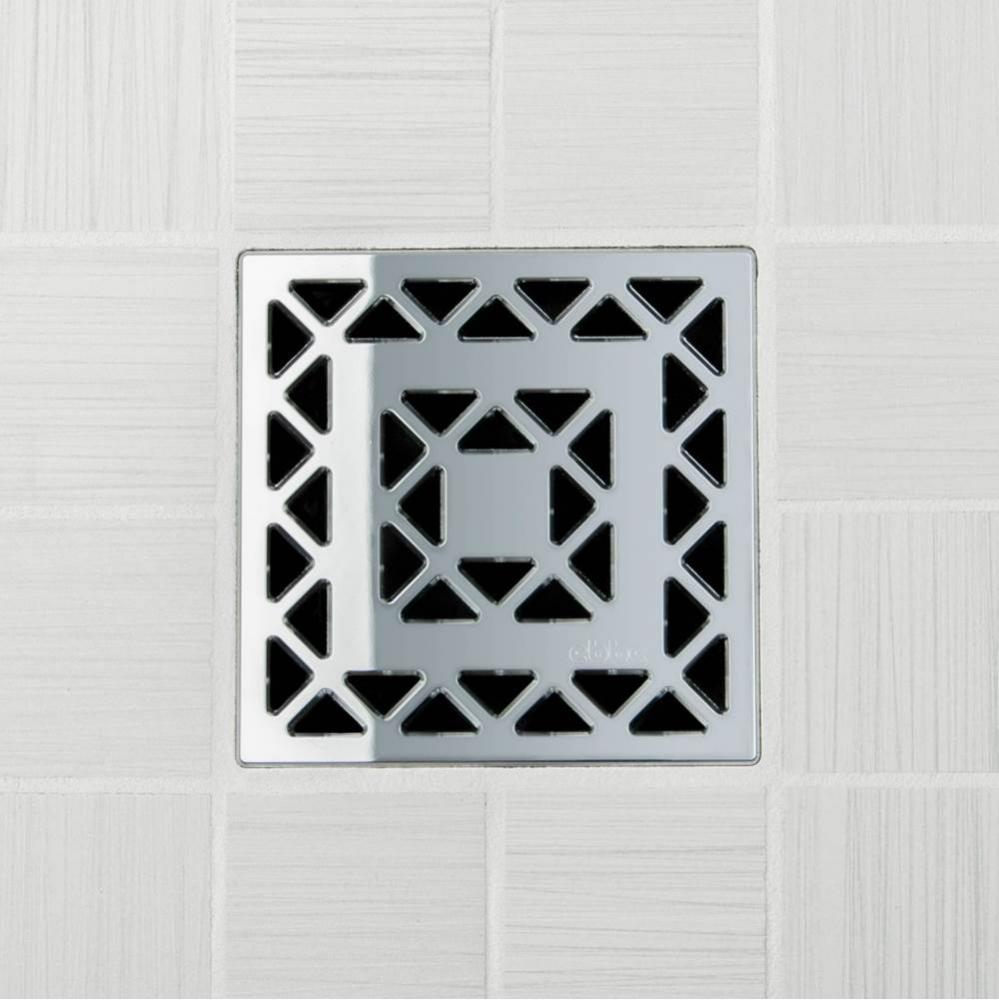 LATTICE - Polished Chrome - Unique Drain Cover