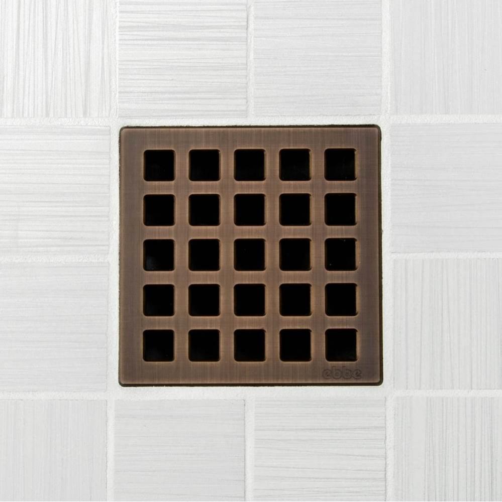 QUADRA - Oil Rubbed Bronze - Unique Drain Cover