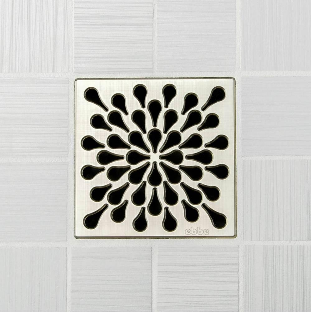 SPLASH - Brushed Nickel - Unique Drain Cover