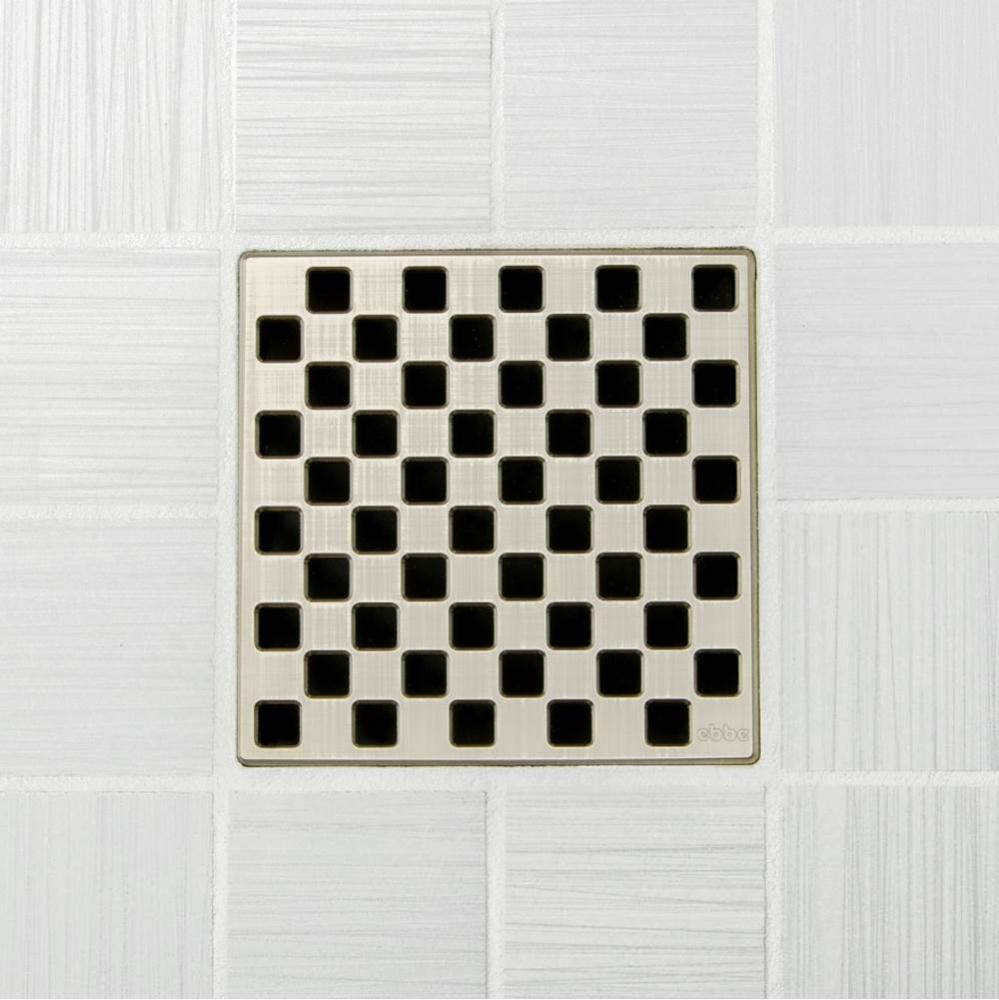 4'' UNIQUE GRATE - WEAVE BRUSHED NICKEL