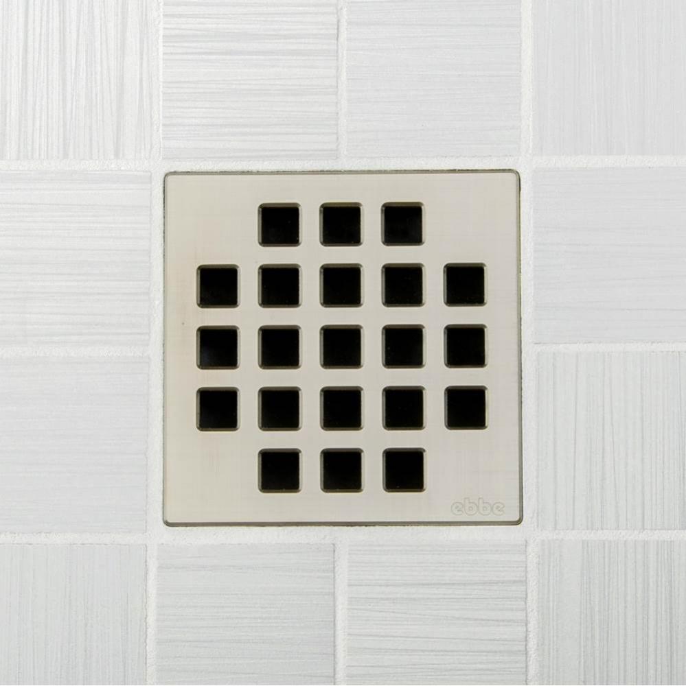 4'' UNIQUE GRATE - CLASSIC BRUSHED NICKEL