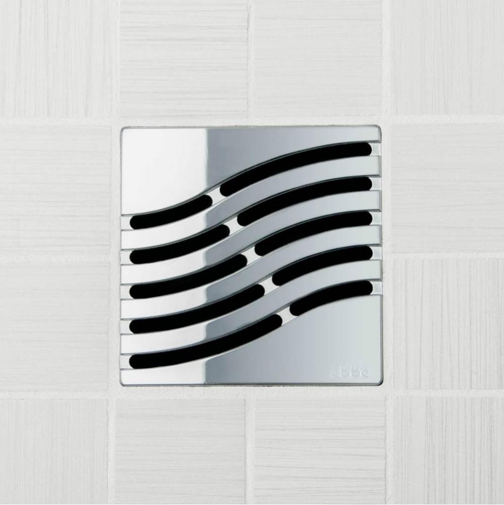 TSUNAMI - Polished Chrome - Unique Drain Cover   (OOP)