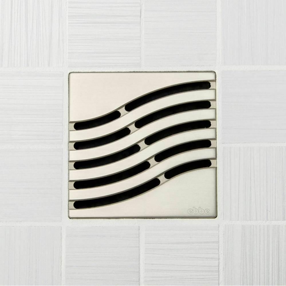 4'' UNIQUE GRATE - TSUNAMI SATIN NICKEL