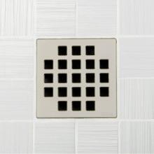 Ebbe E4810-SN - 4'' UNIQUE GRATE - CLASSIC SATIN NICKEL