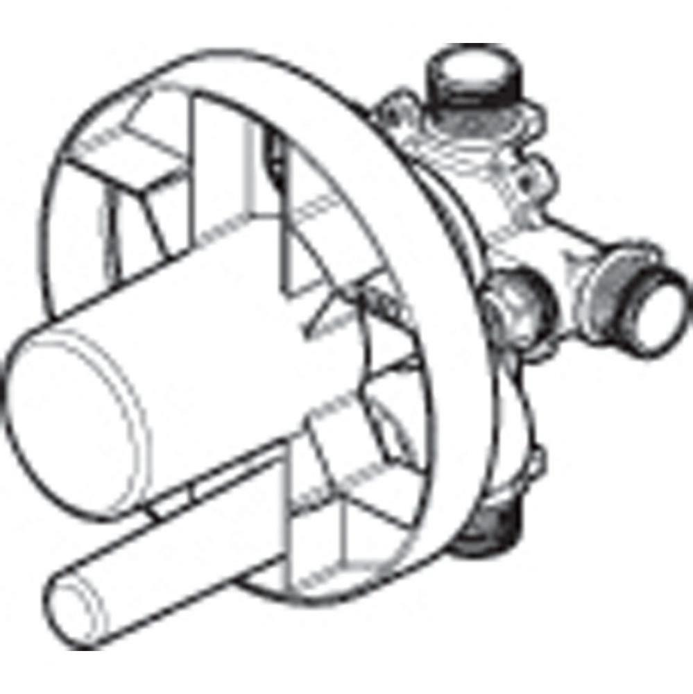 1/2'' Pressure Balance Valve with Integrated Diverter and ABS Protective Cover