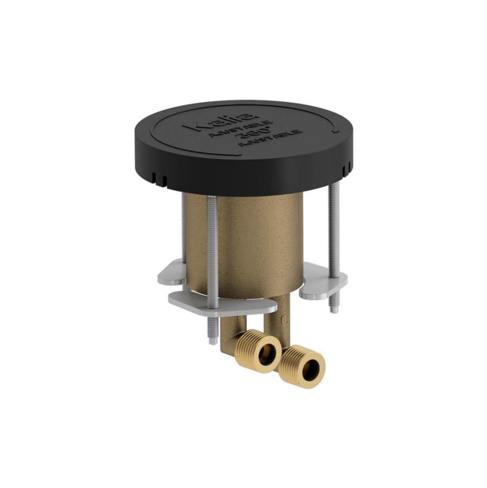 Rough-In Floormount Tub Filler with Handshower and Test Cap - Without Cartridge