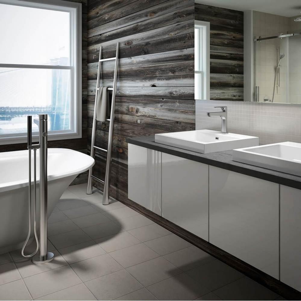 KONTOUR™ Floormount Tub Filler with Handshower Chrome