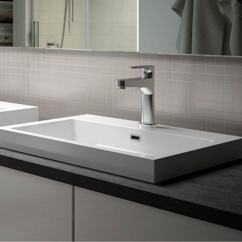 KONTOUR™ Single Hole Lavatory Faucet with Push Drain and Overflow Chrome