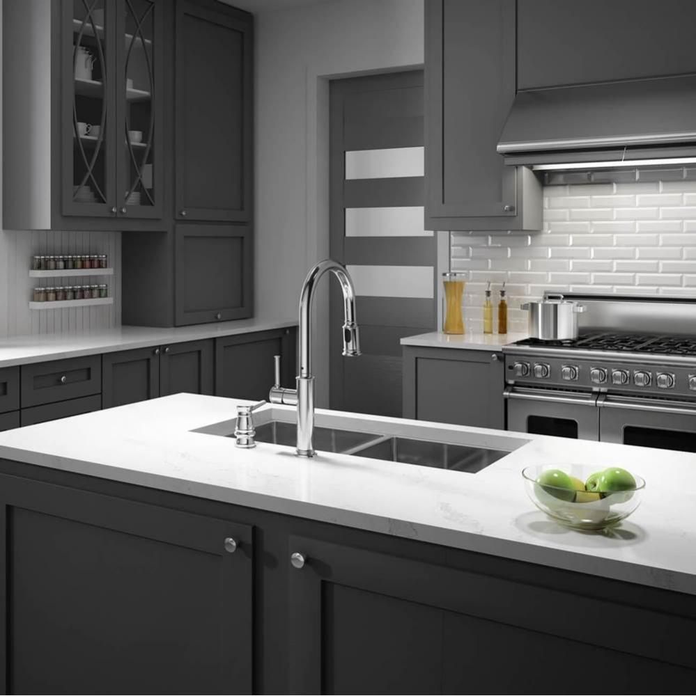 OKASION diver™ Single Handle Kitchen Faucet Pull-Down Dual Spray Chrome