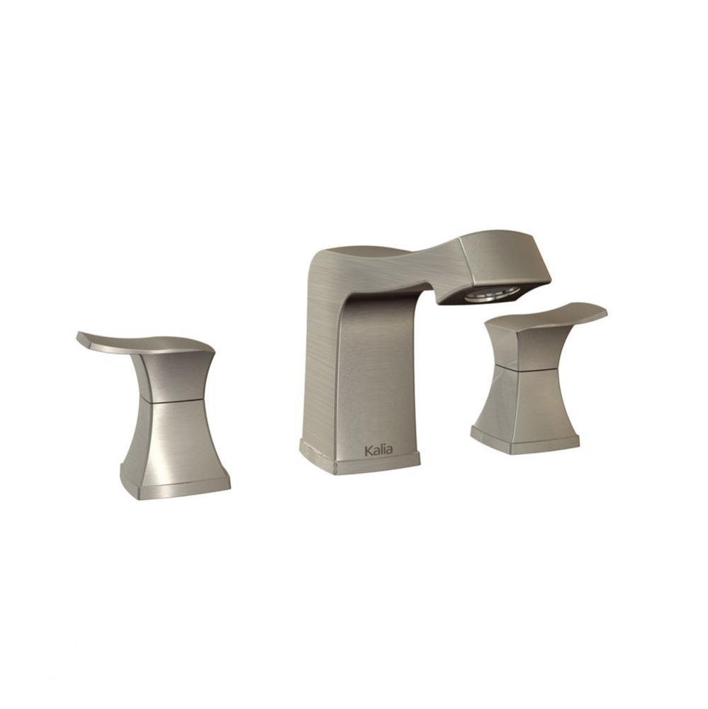 UMANI? Widespread Lavatory Faucet with Pop-up Waste and UMANI? Handles Brushed Nickel