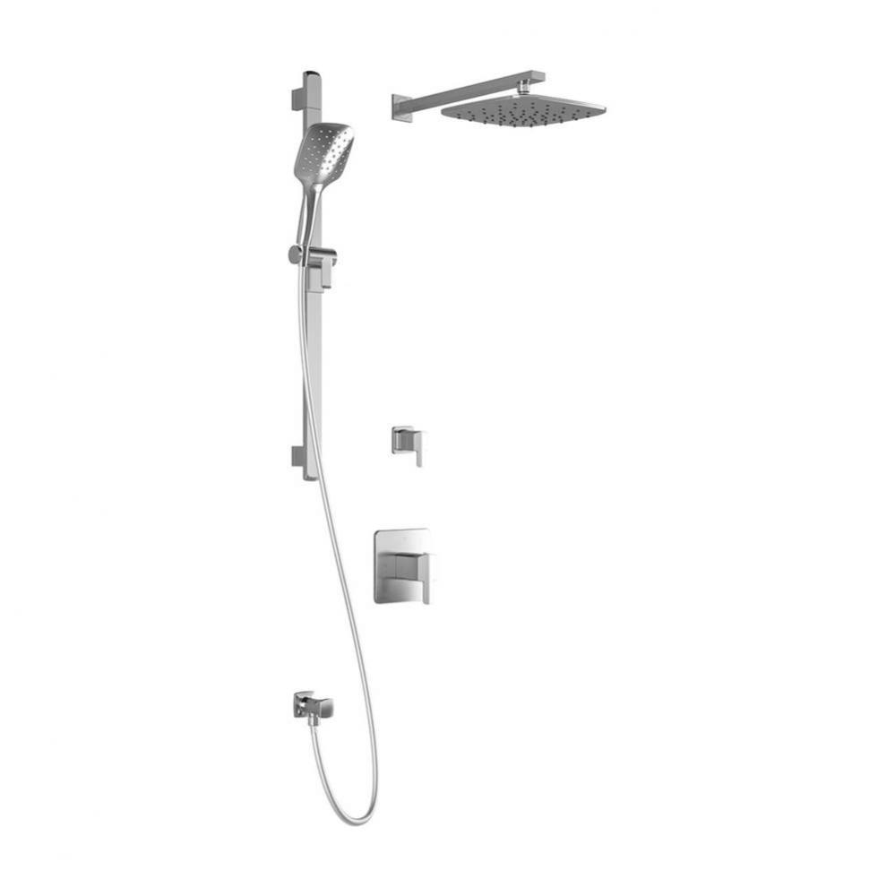 GRAFIK™ T2 PLUS : Thermostatic Shower System with Wallarm Chrome