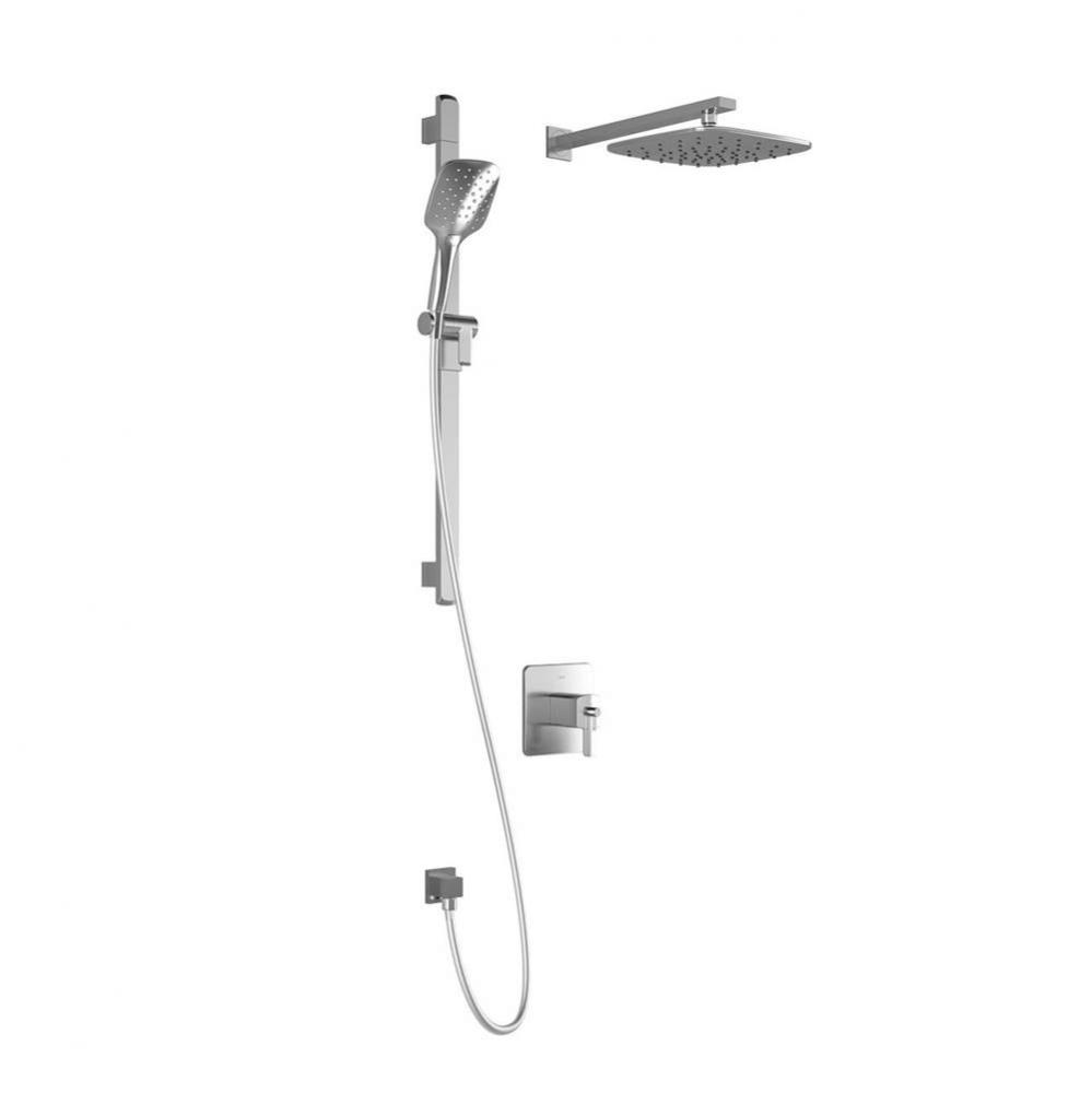 GRAFIK™ TCD1 PLUS : AQUATONIK™ T/P Coaxial Shower System with Wallarm Chrome