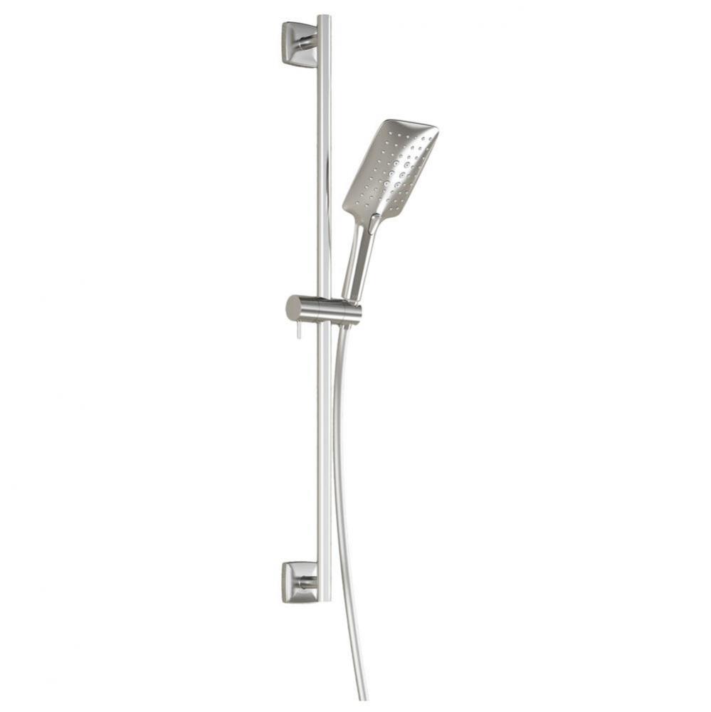 UMANI™ PREMIA 2-Jet Rectangular Handshower, Wallbar and 60'' Flexible and Soft PVC Hos