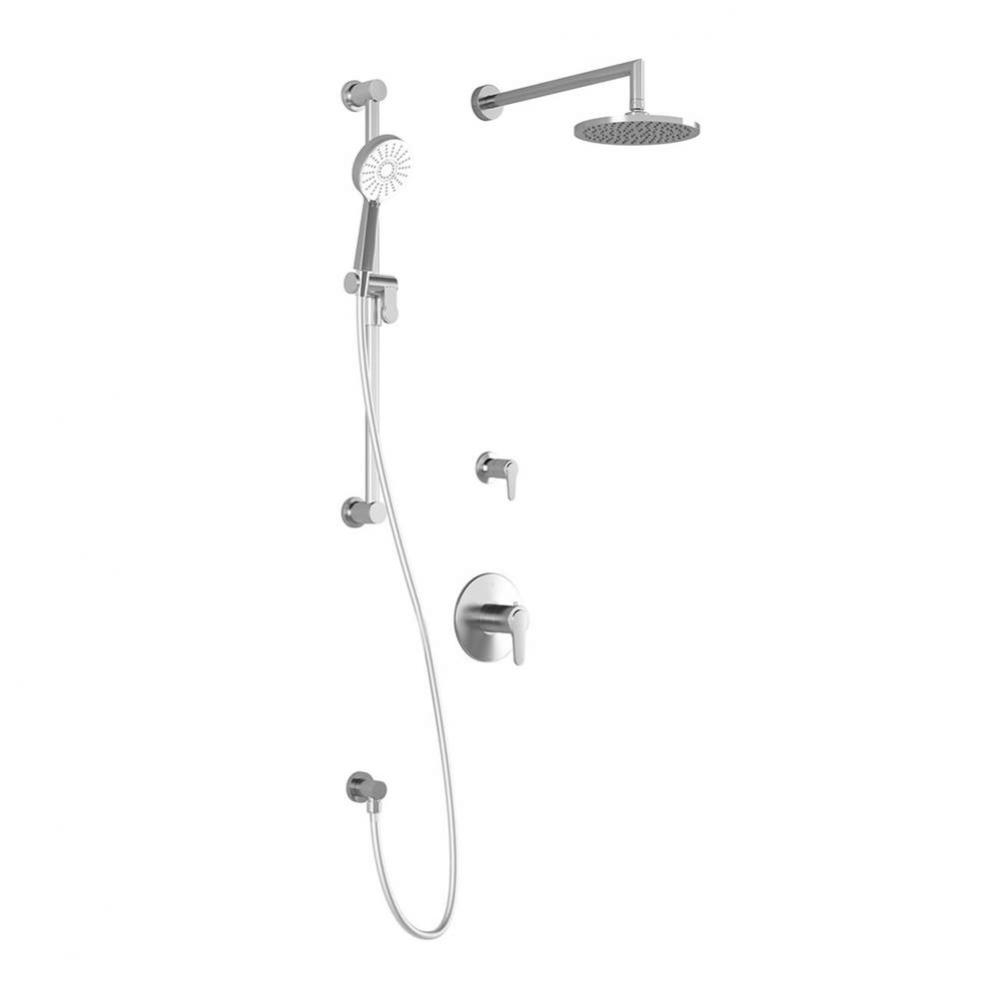 KONTOUR™ TG2 (Valves Not Included) : Water Efficient Thermostatic Shower System with Wallarm Chr