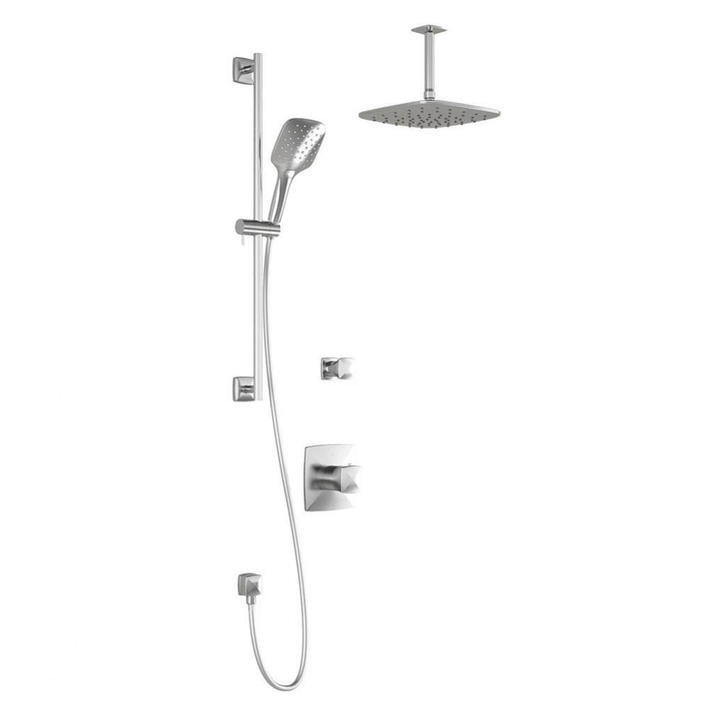 UMANI™ TD2 PLUS : Thermostatic Shower System Vertical Ceiling Arm Chrome