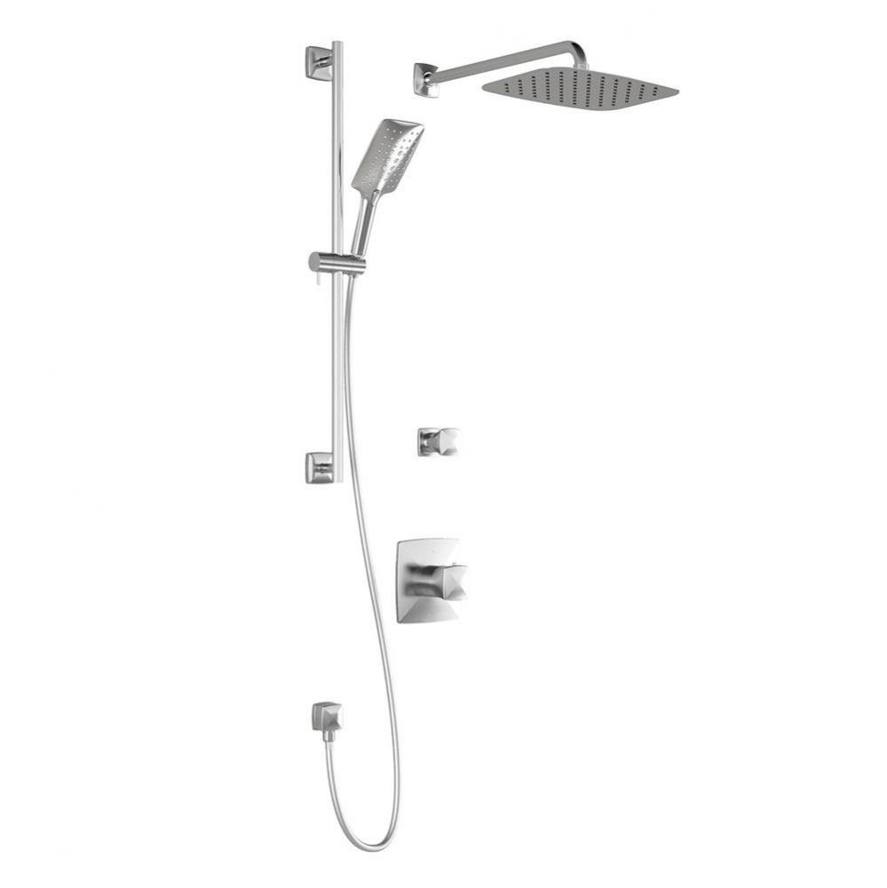 UMANI™ TD2 PREMIA (Valves Not Included) : Thermostatic Shower System with Wallarm Chrome