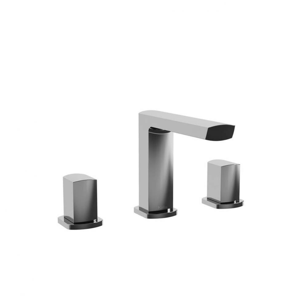 GRAFIK™ Widespread Lavatory Faucet with Push Drain With Overflow Chrome