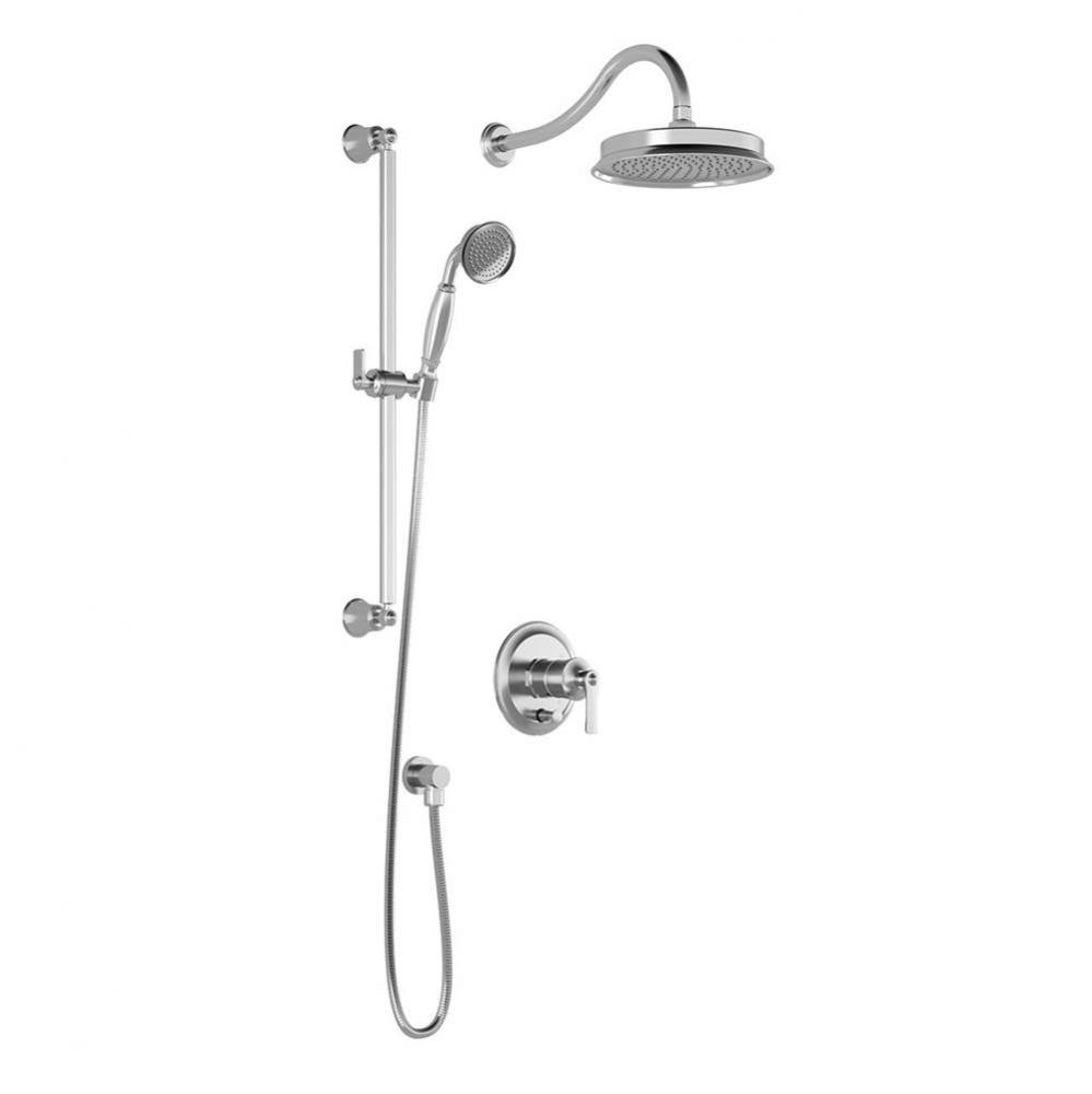 RUSTIK™ PB4 (Valve Not Included) : Pressure Balance Shower System Chrome