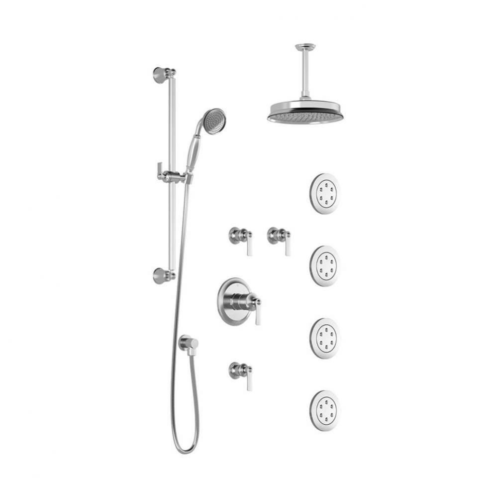 RUSTIK™ T375 Thermostatic Shower System with Vertical Ceiling Arm Chrome