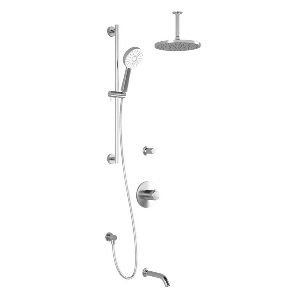 CITE™ TD3 PLUS AQUATONIK™ T/P Shower System with Vertical Ceiling Arm Chrome