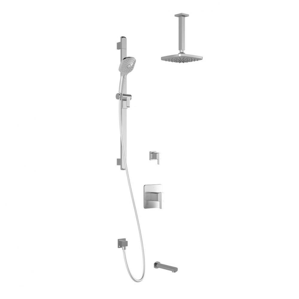 GRAFIK™ TD3 AQUATONIK™ T/P Shower System Vertical Ceiling Arm Chrome