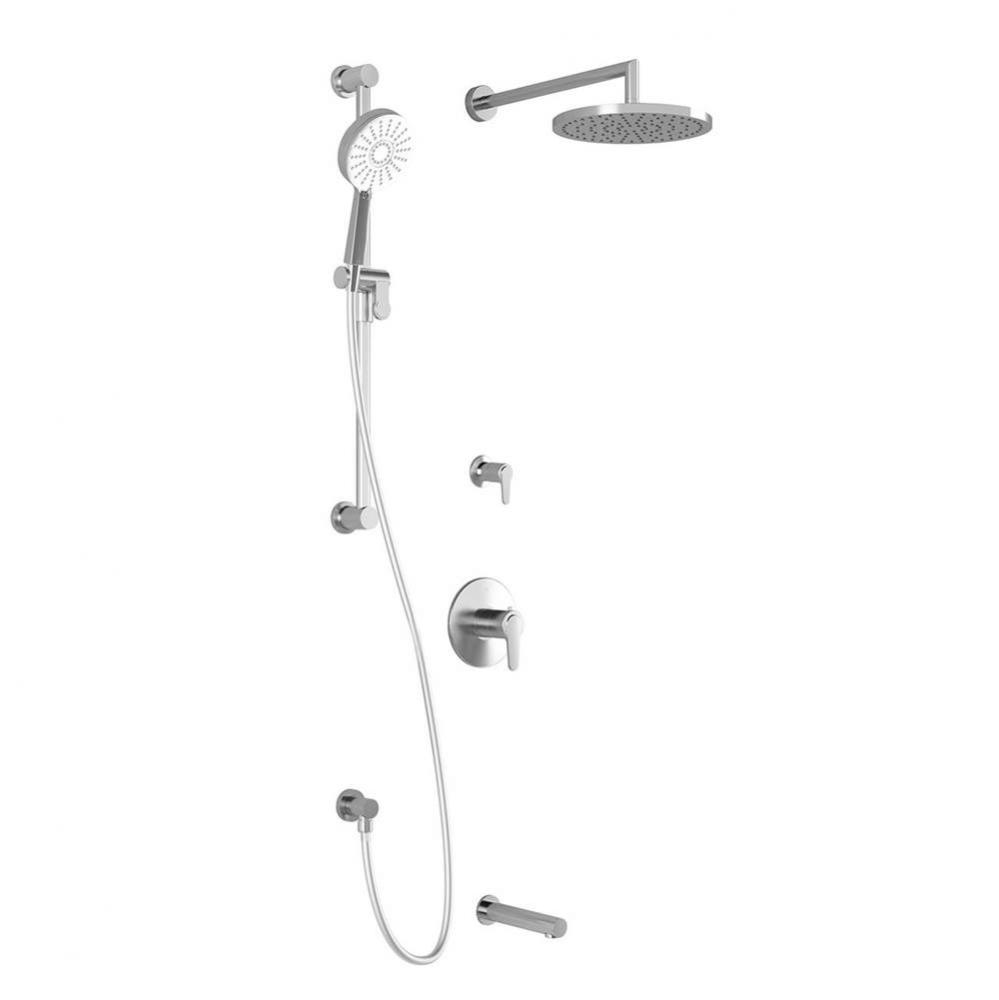 KONTOUR™ TG3 PLUS : Water Efficient Thermostatic Shower System with Wallarm Chrome
