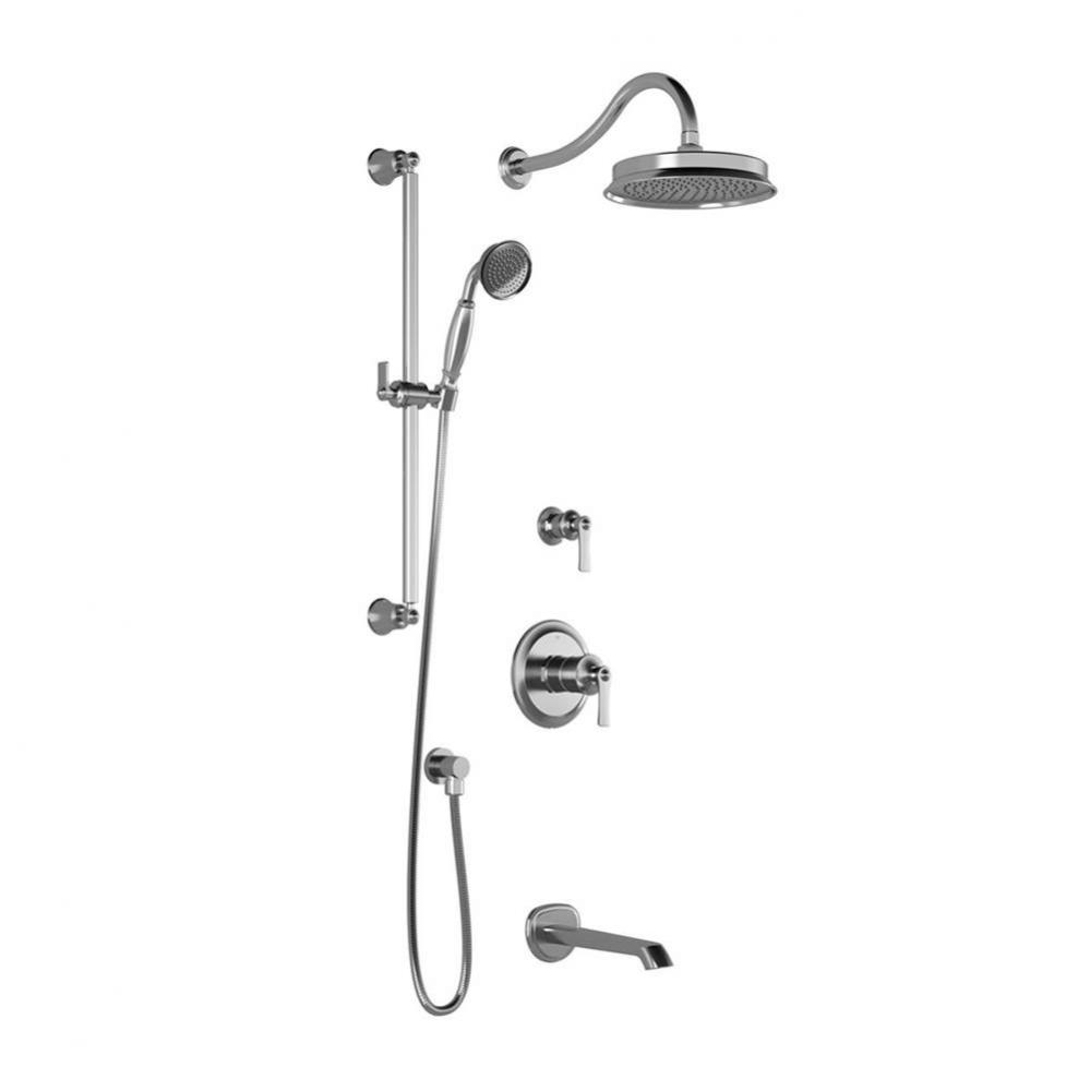 RUSTIK™ TG3 (Valves Not Included) : Water Efficient Thermostatic Shower System with Wallarm Chro