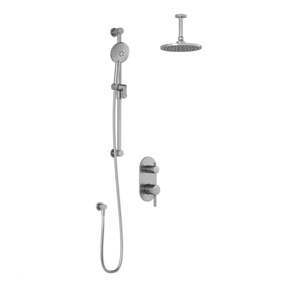 RoundOne™ TG2 (Valve Not Included) : Water Efficient AQUATONIK™ T/P with Diverter Shower Syste