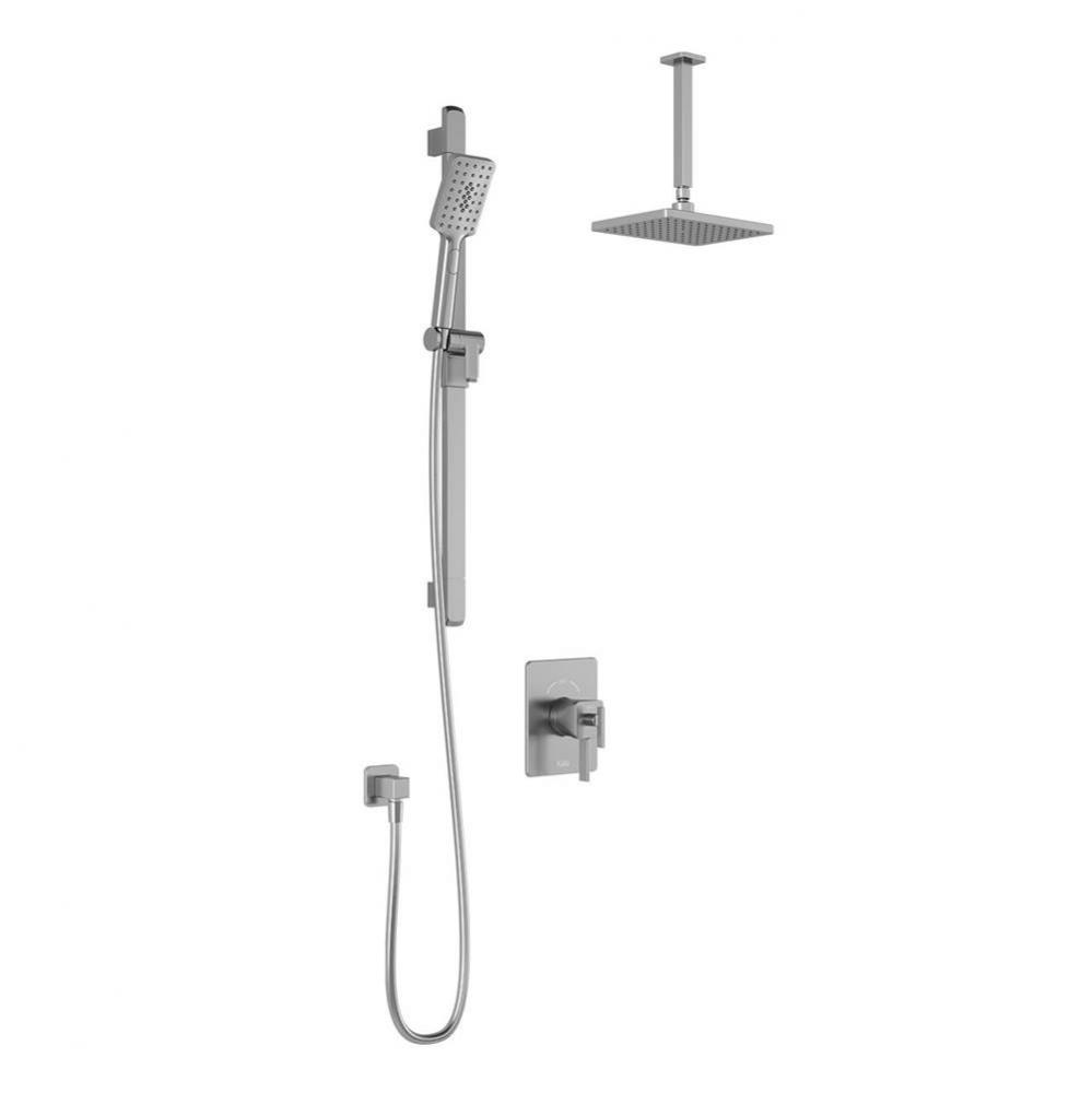 SquareOne™ TCG1 : Water Efficient AQUATONIK™ T/P Coaxial Shower System with Vertical Ceiling A