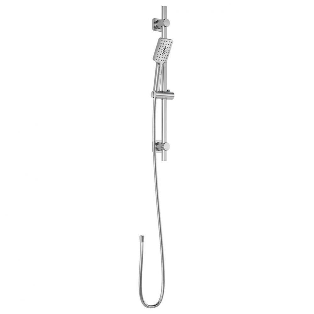 SOBRIO™ 2-Jet Handshower, Wallbar and 60'' Flexible Metal Hose Assembly Chrome