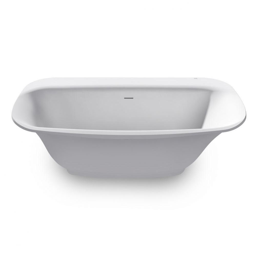 KLOUD? White Cristalplant® Freestanding Tub 72 x 38 x 21 Including Waste and