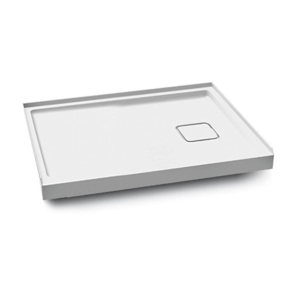 KOVER™ 48x32 Rectangular Acrylic Shower Base 48x32 with Right Drain and Integrated Tiling Flange