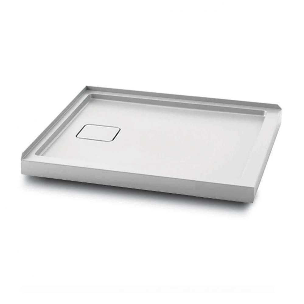 KOVER™ 48x32 Rectangular Acrylic Shower Base 48x32 with Left Drain and Integrated Tiling Flange