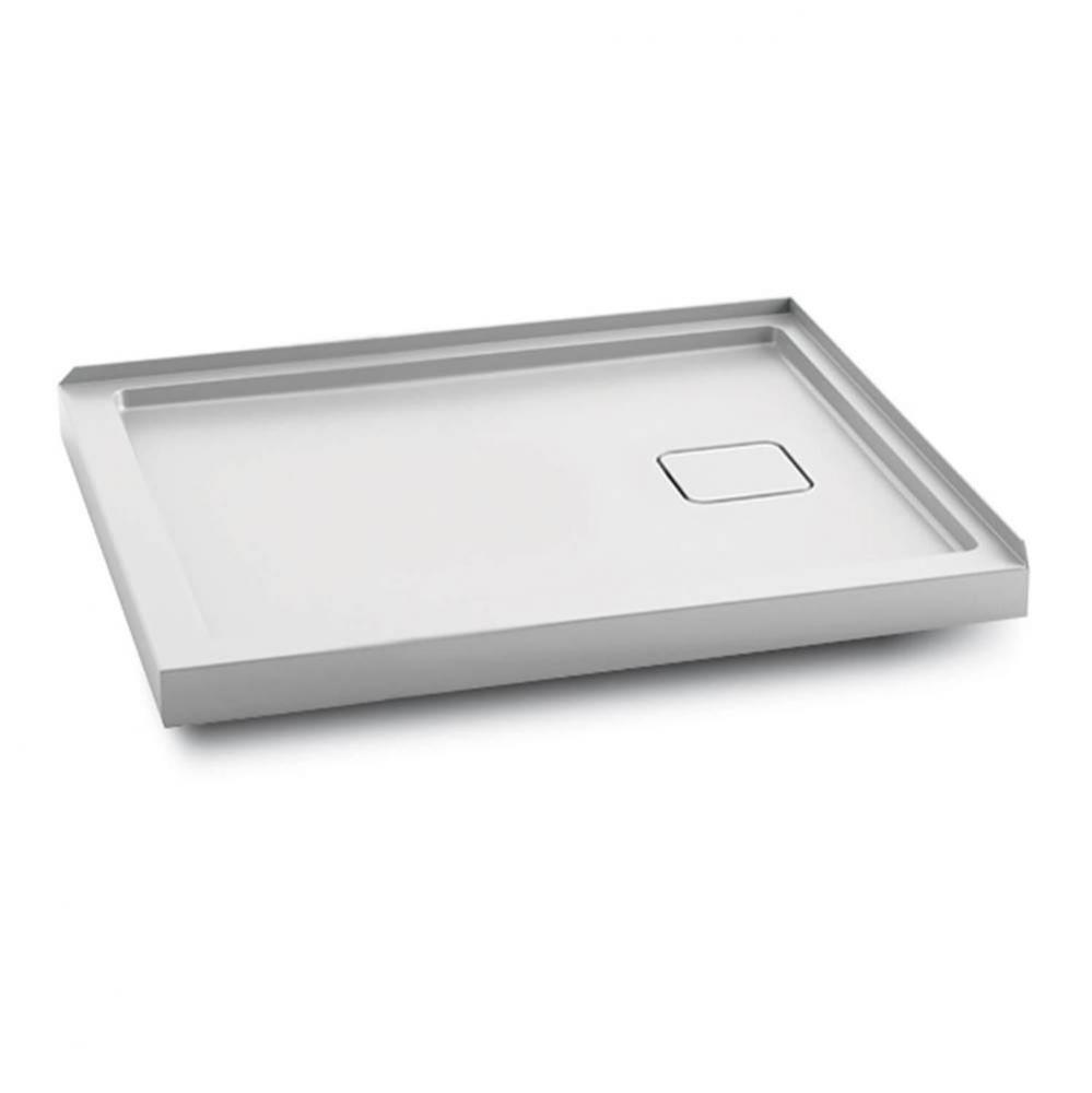 KOVER™ 48x32 Rectangular Acrylic Shower Base 48x32 with Right Drain and Integrated Tiling Flange