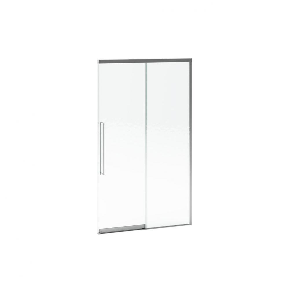 K-MOTION? 48'' Alcove sliding shower door 2 panels chrome clear easy clean